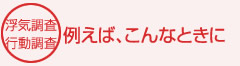 浮気調査例・行動調査例